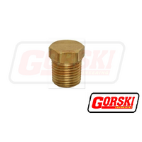 #64 Brass Hex Plug 1/4" BSP