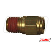 Push-In Male Connector 3/8" x 1/2" Air Brake