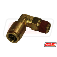 Push-In Swivel Male Elbow 3/8 X 3/8 Npt Air Brake