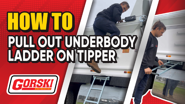 HOW TO PULL OUT UNDERBODY LADDER ON TIPPER image